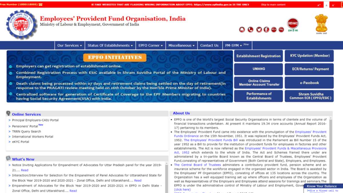EPFO website still not opening? Outage extended till 12AM, July 2